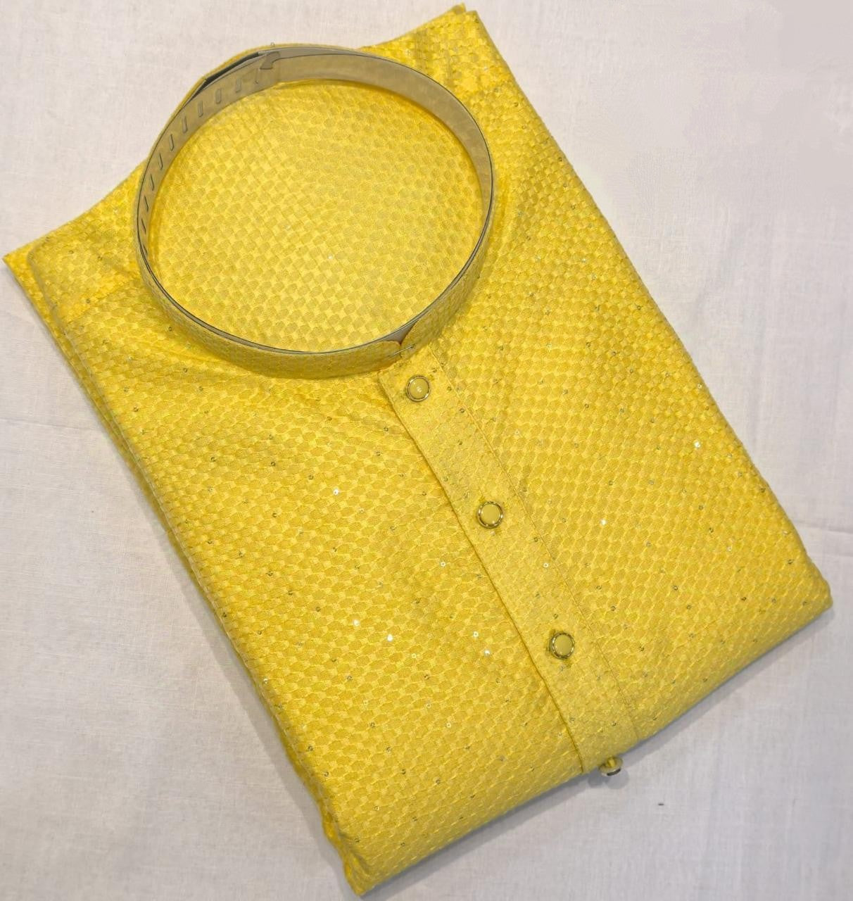 Men's Kurta - Yellow
