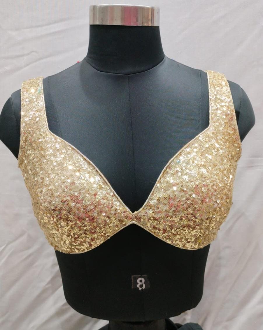 Gold sequins blouse