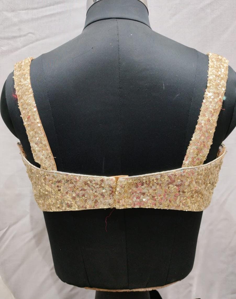 Gold sequins blouse