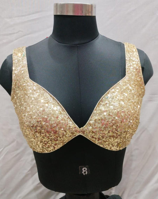 Gold sequins blouse